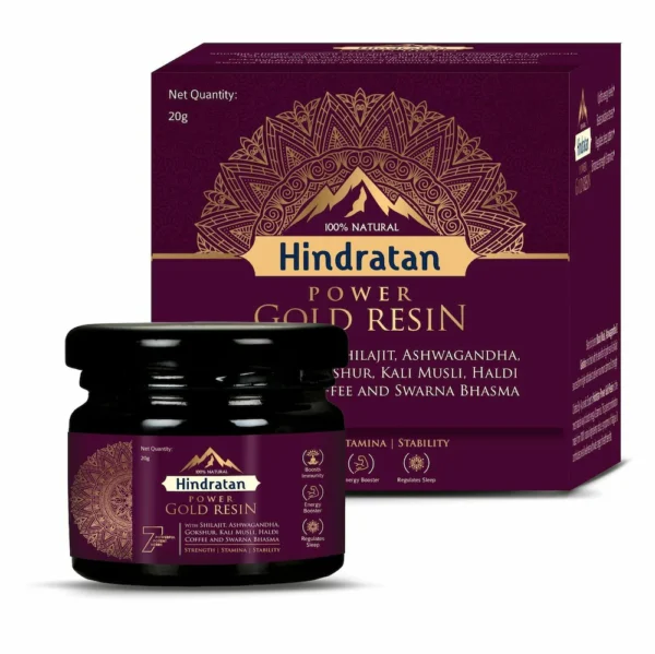 Leeford Hindratan Power Gold Resin 20g – Pure Shilajit Mix