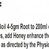 Usage instructions for Jatamansi root explaining how to prepare or consume the herb for wellness benefits